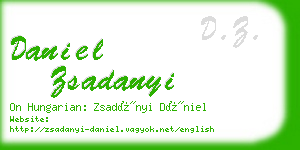 daniel zsadanyi business card